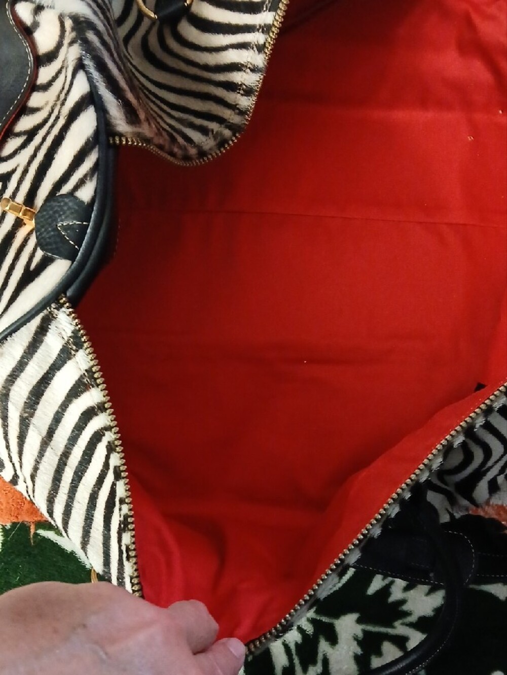 Terrida Italian Duffle Bag Zebra - Picture 5 of 9